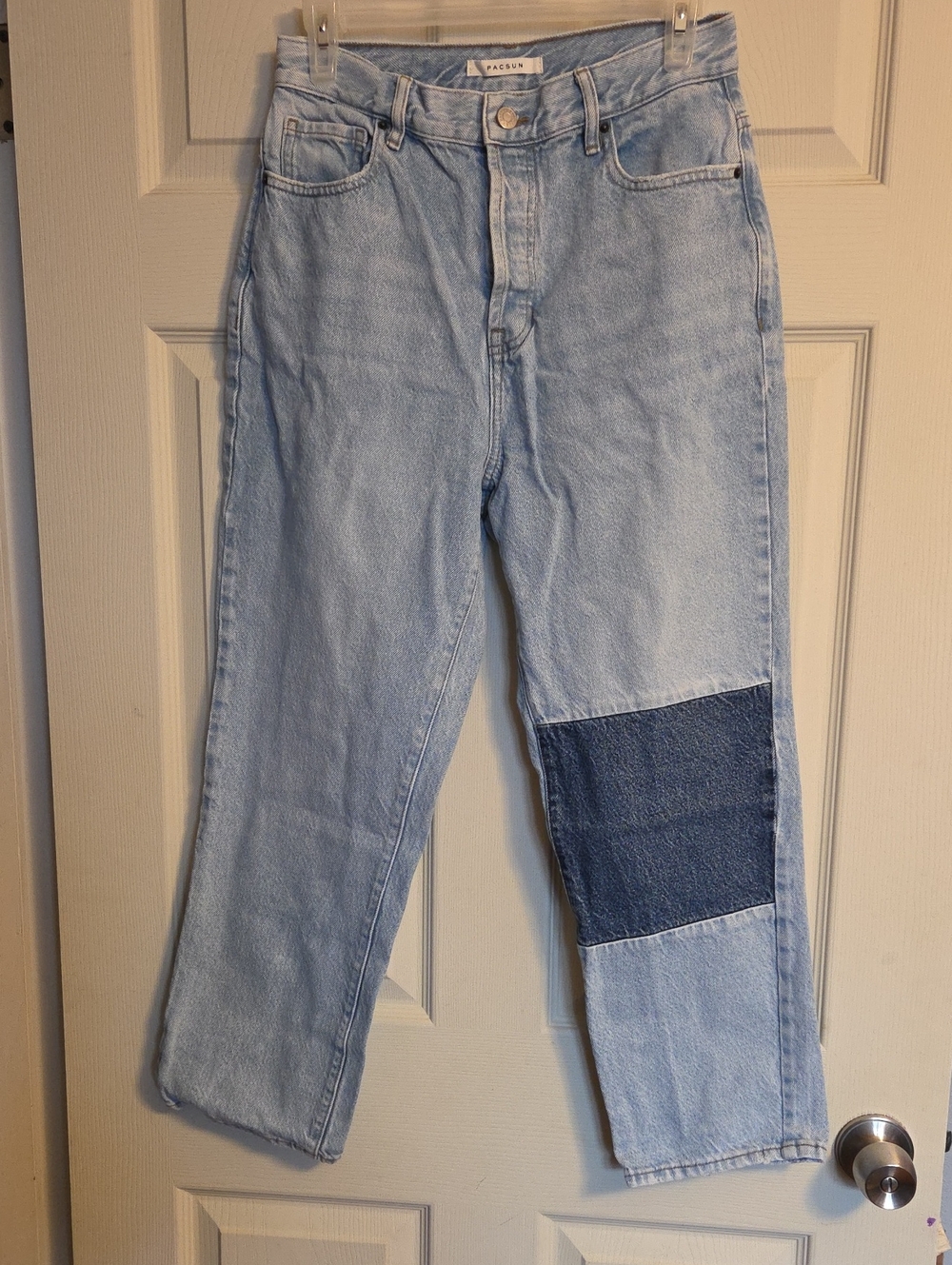 PacSun High-Rise Straight Patchwork Jeans Size 28